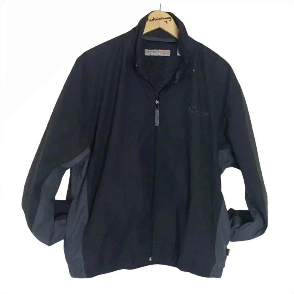 Perry Ellis America Active Men's Black Polyester Jacket‎ Size L